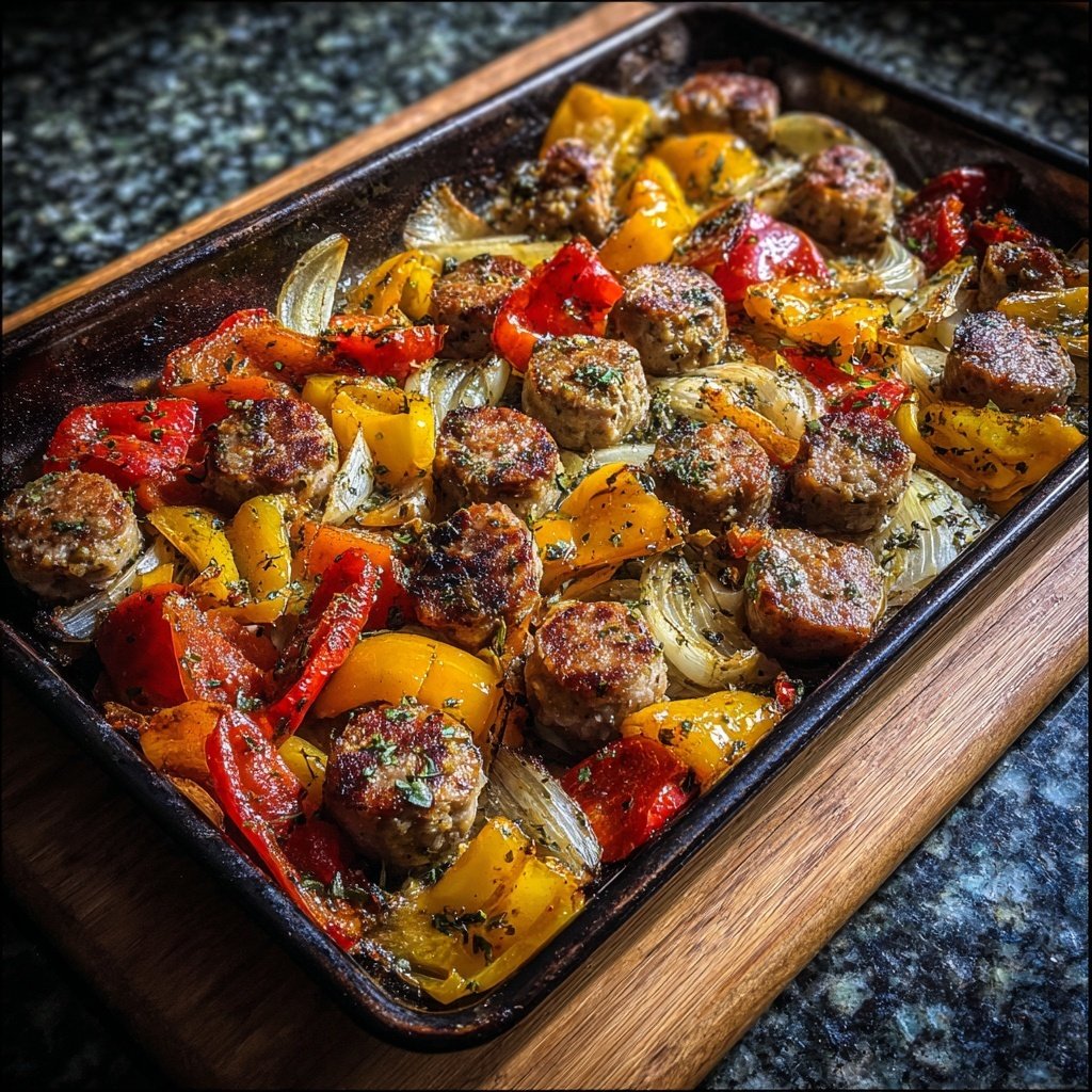 Sheet Pan Sausage And Vegetables