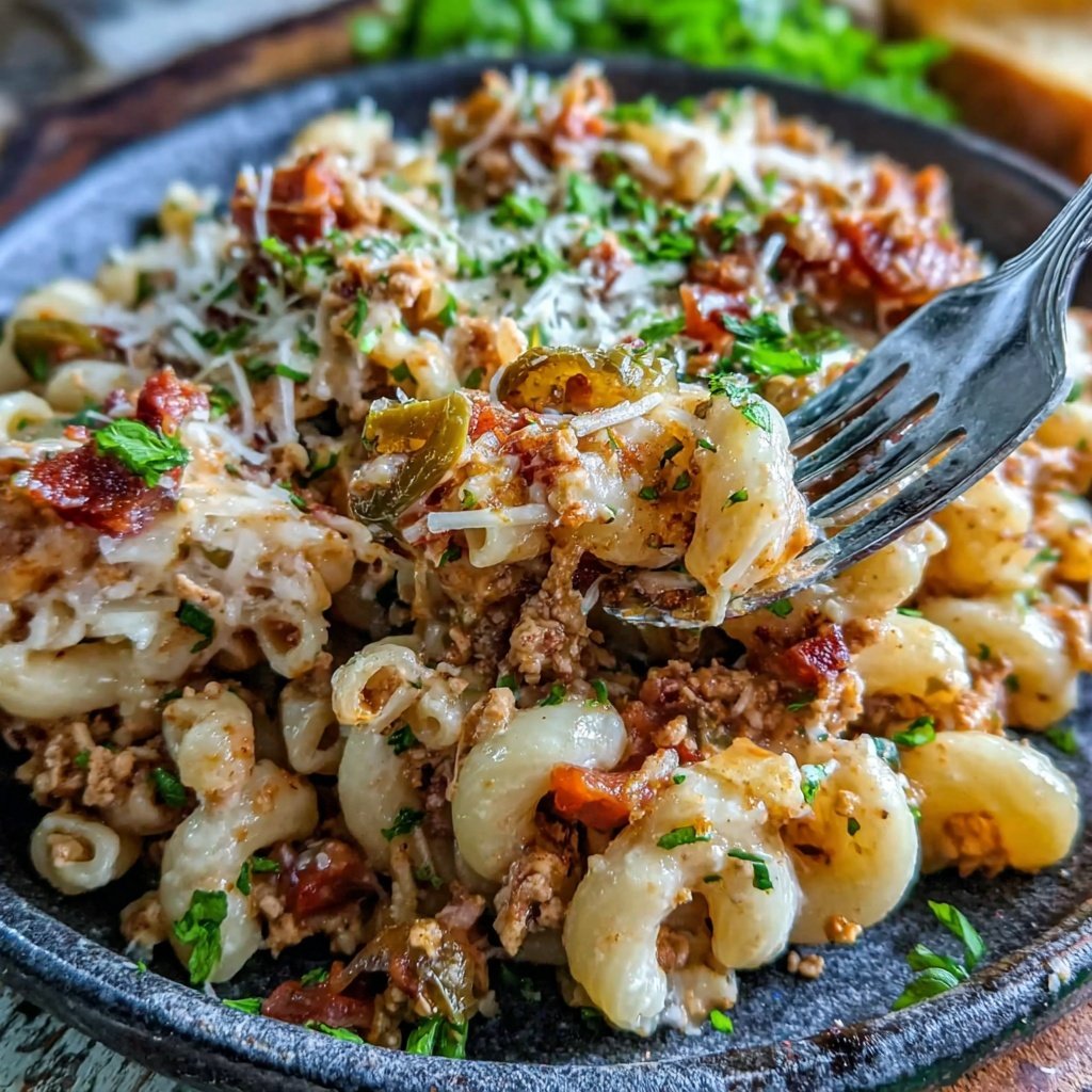 Ground Chicken Taco Pasta